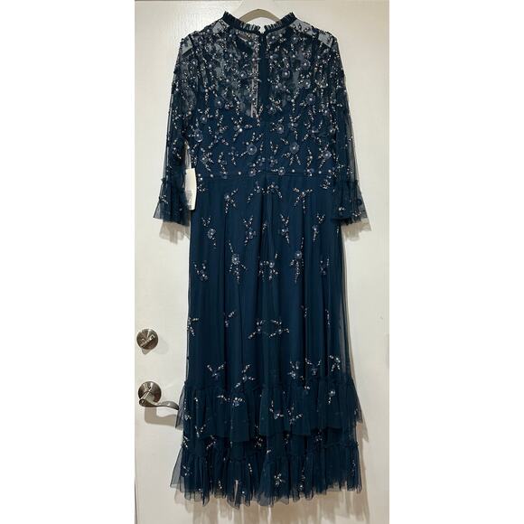 Mac Duggal Fabulouss Dress Sage Blue Plus Size 16 W NWT 9263 Mother of the Bride - Picture 13 of 16